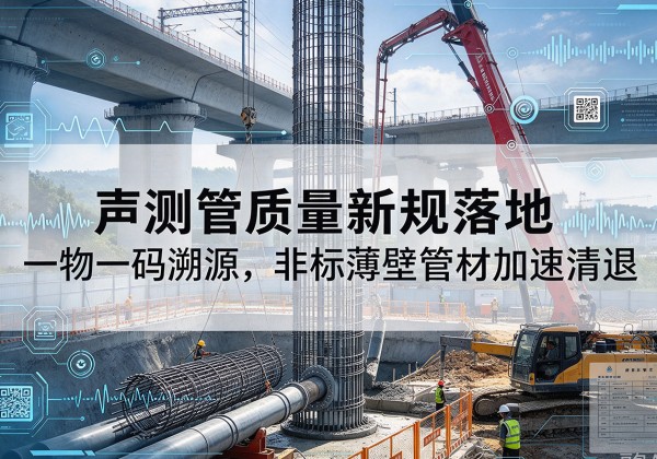 鹤城声测管质量新规落地，一物一码溯源，非标薄壁管材加速清退